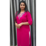 Georgette Kurtis (VB 5309, VB 5313, VB 5317) — Kerala-Ready Elegance in Rani Pink, Bottle Green & Navy Blue