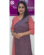 Cotton Ajrakh A Line Cross Cut Kurti – Navy Blue & Peach, Blue & Maroon | VB 5209 & VB 5033 - Image 8