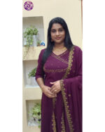 Premium Cotton 3-Piece Suit (VB 5259) — Lavender Floral, Light & Kerala-Ready - Image 2