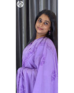 2-Piece Kurti Top & Dupatta (VB 5337) — Georgette, Dark Purple, Kerala-Ready Elegance - Image 4