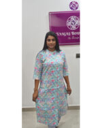 Pure Cotton 2-Piece Kurti Set (VB 5143) — Sky Blue, Cool & Ready for Kerala - Image 5