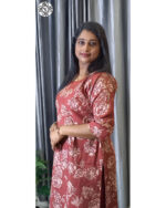 Premium Cotton Co-ords (VB 5329 & VB 5333) — Kerala-Ready Sets in Brick Red & Rani Pink - Image 4