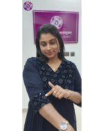 Georgette Kurtis (VB 5089 & VB 5093) — Kerala-Ready Elegance in Green & Dark Blue - Image 8