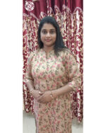 Tissue Fabric Kurti in Chiku Shade | Elegant Women’s Kurti – VB 5063 - Image 4