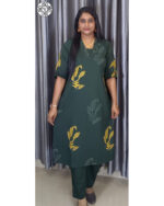 Premium Cotton Co-ords (VB 5301 & VB 5305) — Kerala-Ready Sets in Rani Pink & Dark Green - Image 2