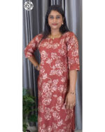 Premium Cotton Co-ords (VB 5329 & VB 5333) — Kerala-Ready Sets in Brick Red & Rani Pink - Image 5