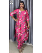 Premium Cotton Co-ords (VB 5329 & VB 5333) — Kerala-Ready Sets in Brick Red & Rani Pink - Image 2