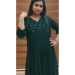 Georgette Kurtis (VB 5089 & VB 5093) — Kerala-Ready Elegance in Green & Dark Blue