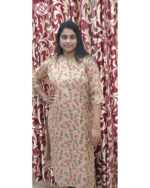 Tissue Fabric Kurti in Chiku Shade | Elegant Women’s Kurti – VB 5063 - Image 2